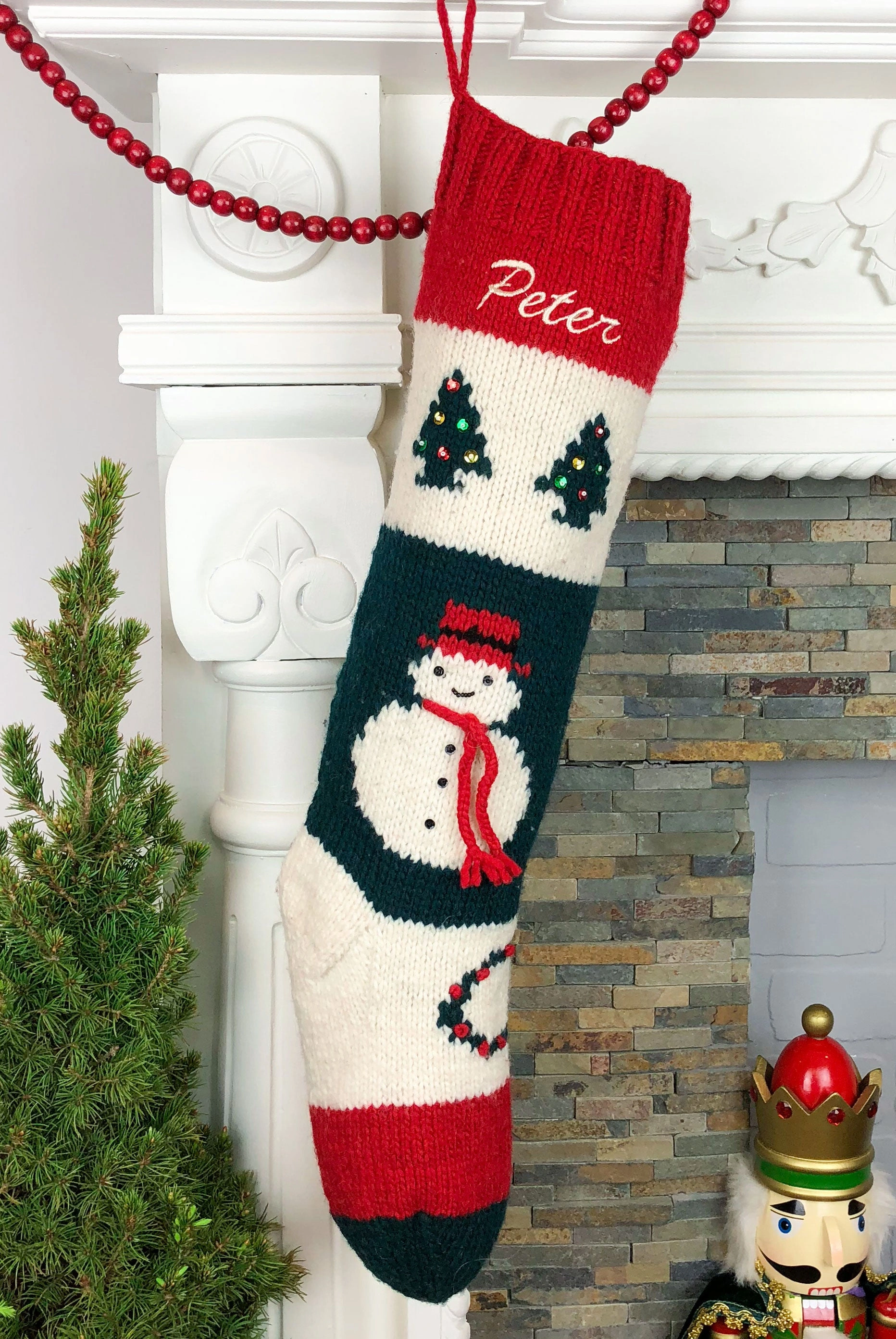 Snowman Stocking: Your Name, Your Cheer. Cozy, Custom Winter Warmth!